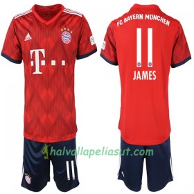 Jalkapallo Pelipaidat FC Bayern München James Rodriguez 11 Lasten Kotipaita 2018-2019 Lyhythihainen